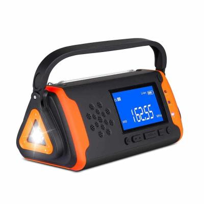 TRIANGL Kurbelradio mit Solarpanel 4000 mAh